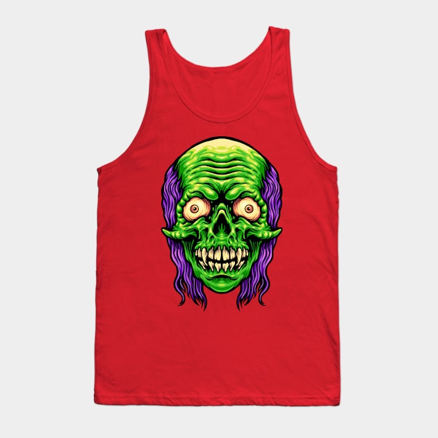 clown skull Tank Top by vaktorex